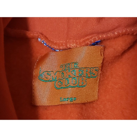 Orange Champion The Smokers Club Smoking Hoodie "World Wide Rollers" Large - Picture 6 of 12